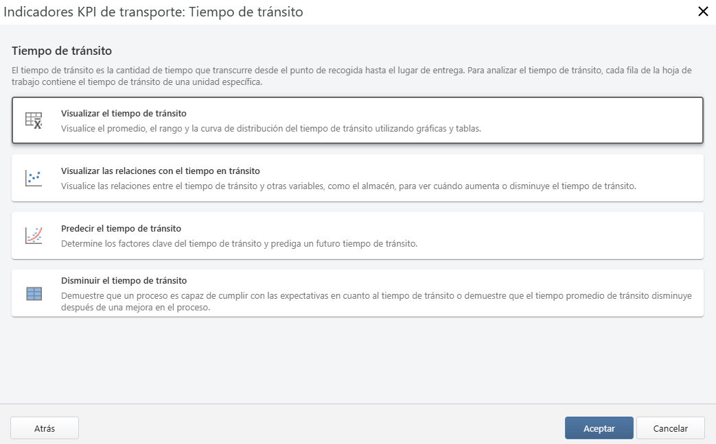 Revisión general del Módulo de transporte